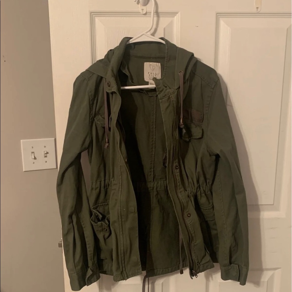 full tilt army green jacket